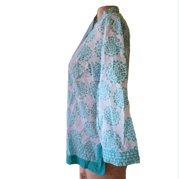 Floral Cotton Summer Blouse - Picture 2 of 5